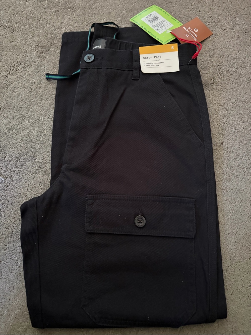 Men's Black Cargo Pants - Small